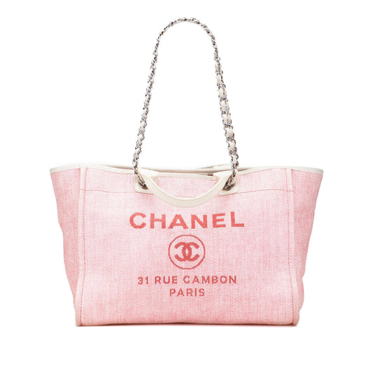 Chanel Medium Canvas Deauville Satchel