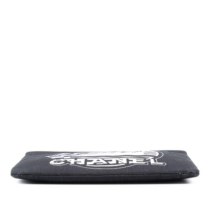 Chanel Medium Canvas La Pausa Zip O Case Clutch