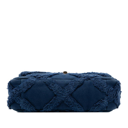 Chanel Medium Canvas and Cotton 19 Flap