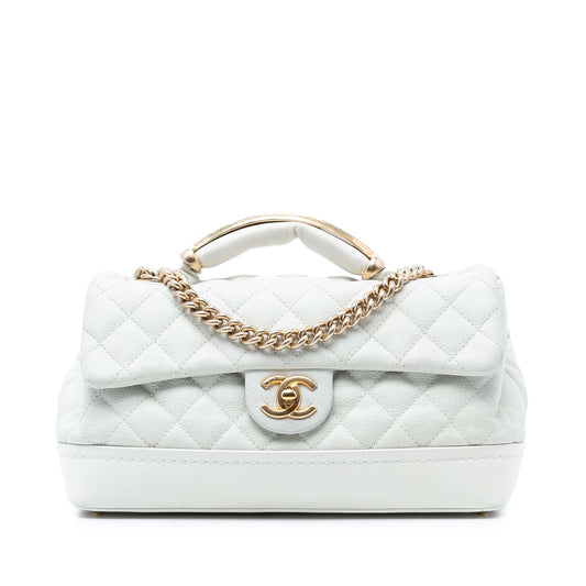 Chanel Medium Caviar Globe Trotter Flap