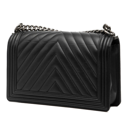 Chanel Medium Chevron Lambskin Boy Flap