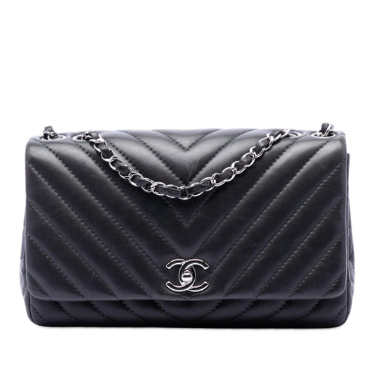 Chanel Medium Chevron Lambskin Surpique Flap