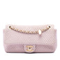 Chanel Medium Chevron Wrinkled Calfskin Medallion Charm Flap