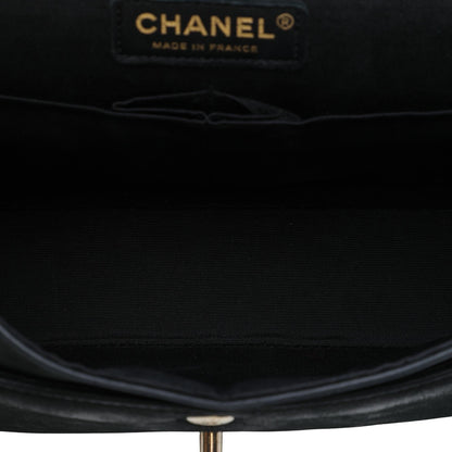 Chanel Medium Classic Bicolor Caviar and Iridescent Calfskin Double Flap