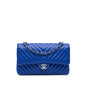 Chanel Medium Classic Chevron Caviar Double Flap