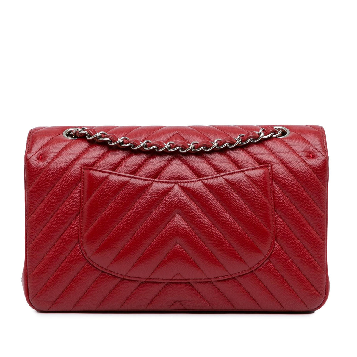 Chanel Medium Classic Chevron Caviar Double Flap