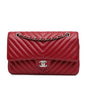 Chanel Medium Classic Chevron Caviar Double Flap