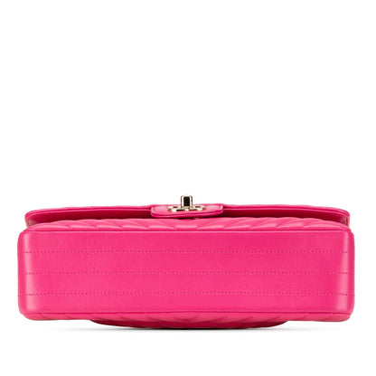 Chanel Medium Classic Chevron Lambskin Double Flap