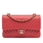 Chanel Medium Classic Chevron Lambskin Double Flap