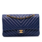 Chanel Medium Classic Chevron Lambskin Double Flap