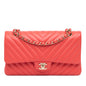 Chanel Medium Classic Chevron Lambskin Double Flap