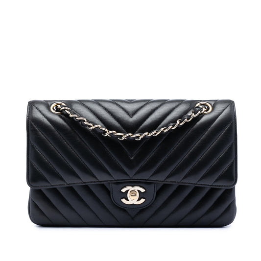 Chanel Medium Classic Chevron Lambskin Double Flap