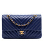 Chanel Medium Classic Chevron Lambskin Double Flap