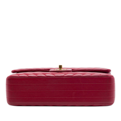 Chanel Medium Classic Chevron Lambskin Double Flap