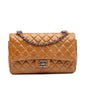 Chanel Medium Classic Crinkled Patent Double Flap
