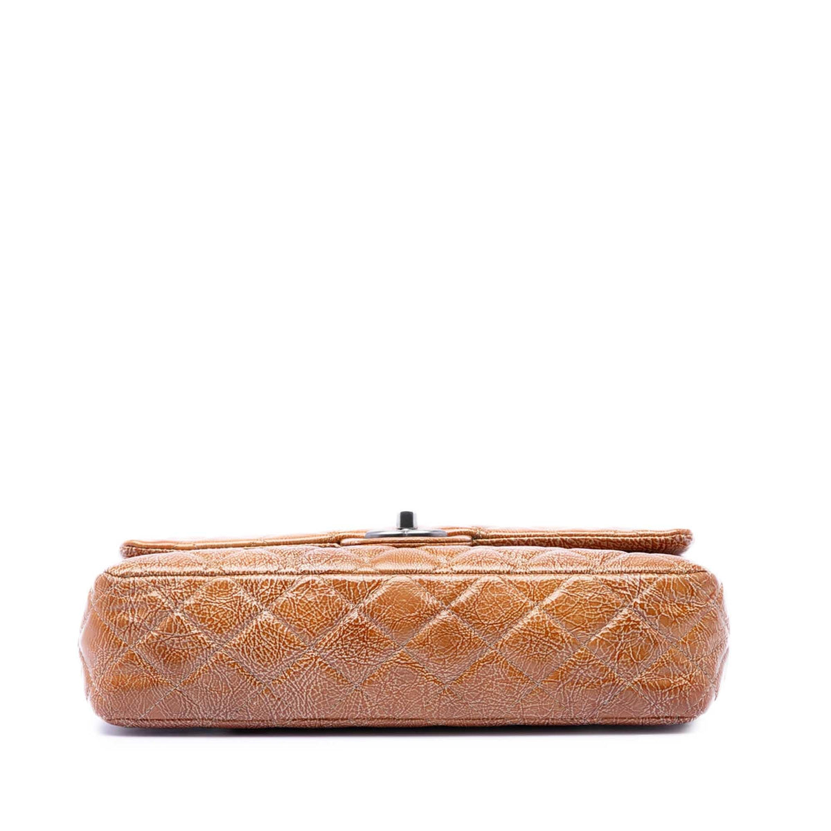 Chanel Medium Classic Crinkled Patent Double Flap