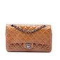 Chanel Medium Classic Crinkled Patent Double Flap