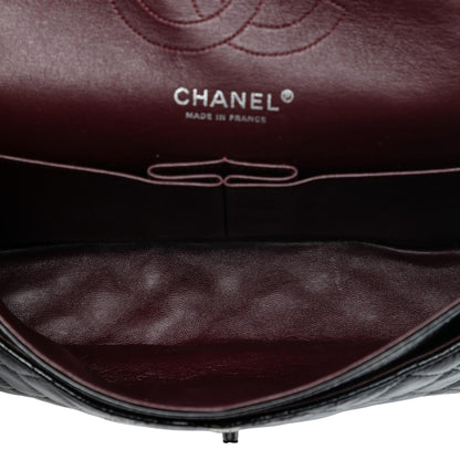Chanel Medium Classic Distressed Patent Double Flap