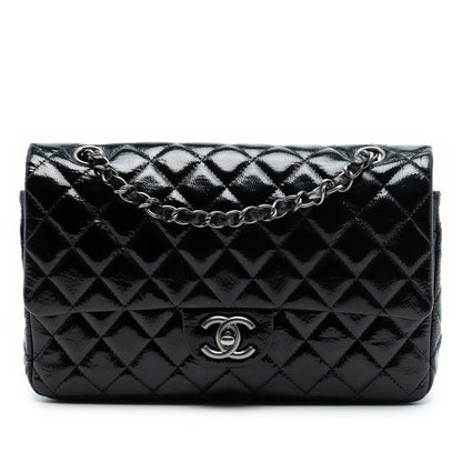 Chanel Medium Classic Distressed Patent Double Flap