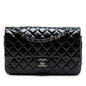 Chanel Medium Classic Distressed Patent Double Flap