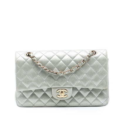 Chanel Medium Classic Iridescent Lambskin Double Flap