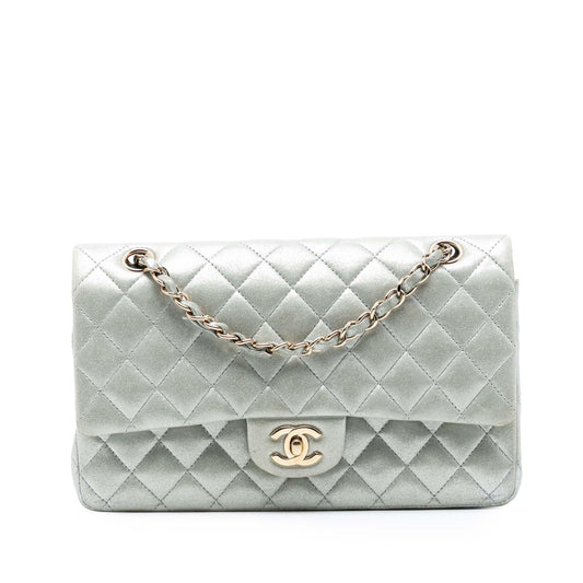 Chanel Medium Classic Iridescent Lambskin Double Flap