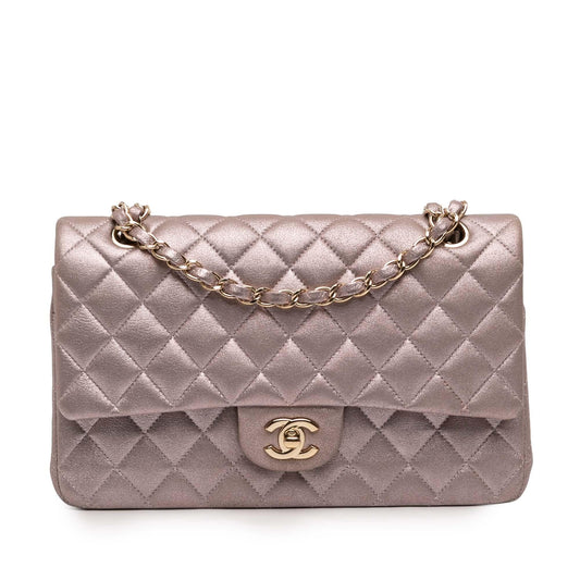 Chanel Medium Classic Iridescent Lambskin Double Flap