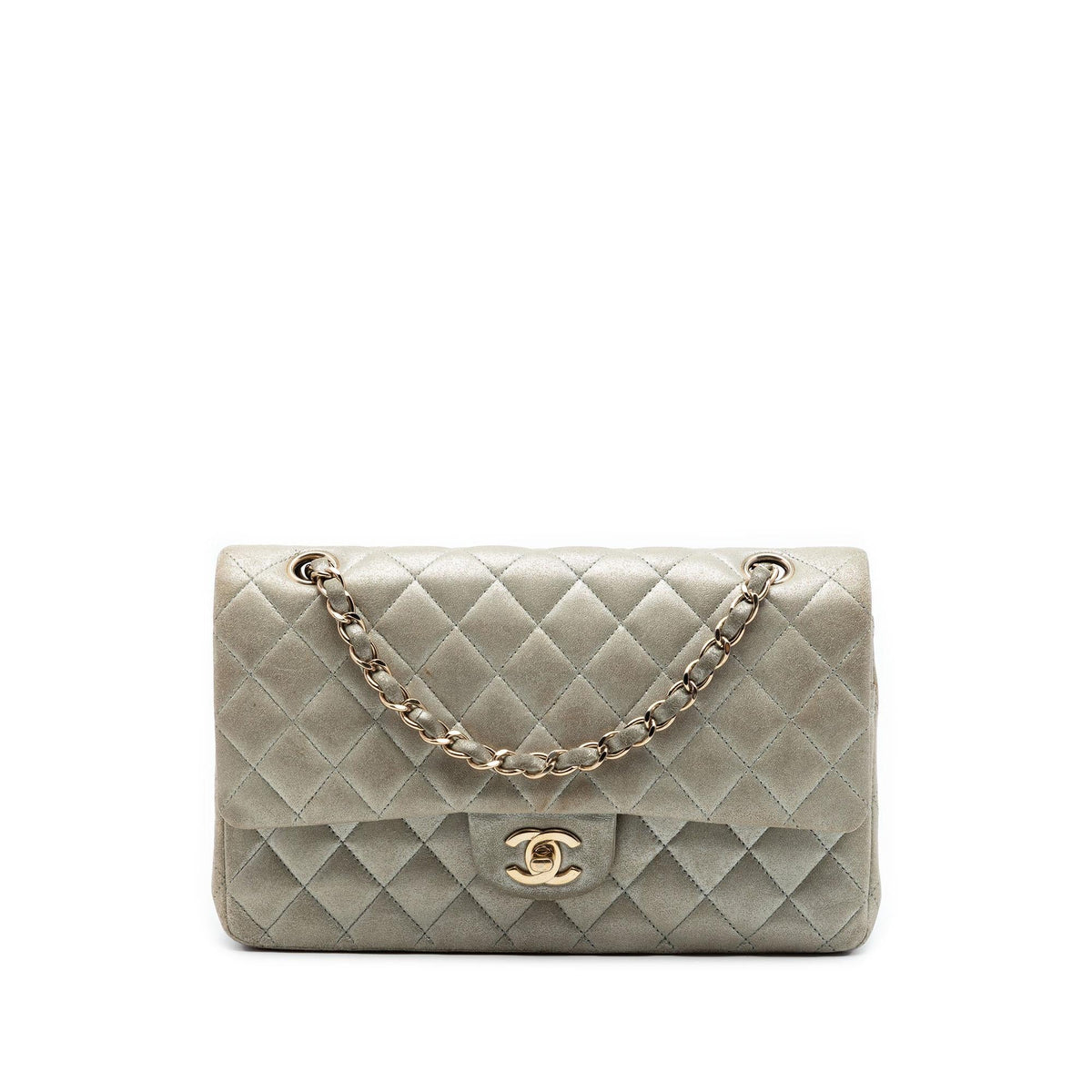 Chanel Medium Classic Iridescent Lambskin Double Flap