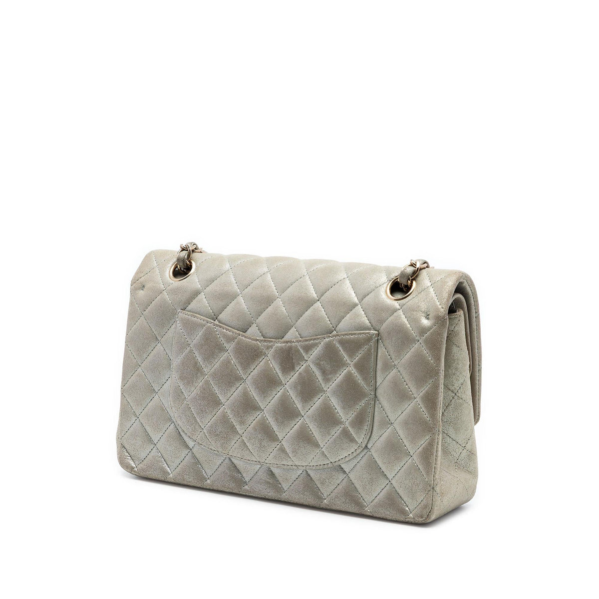 Chanel Medium Classic Iridescent Lambskin Double Flap