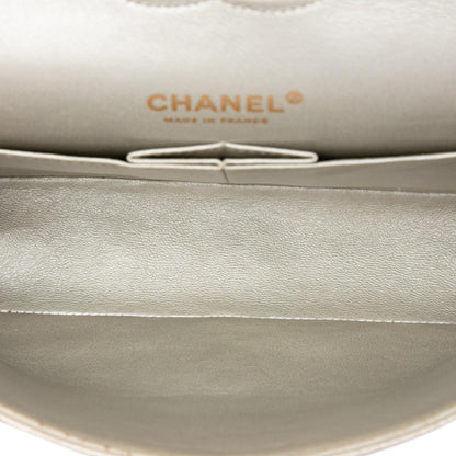 Chanel Medium Classic Iridescent Lambskin Double Flap