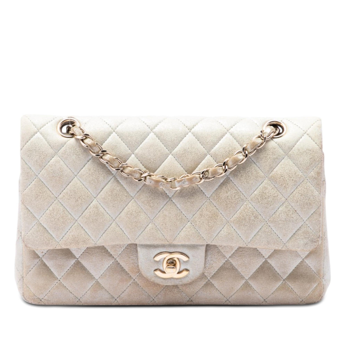 Chanel Medium Classic Iridescent Lambskin Double Flap
