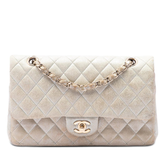 Chanel Medium Classic Iridescent Lambskin Double Flap