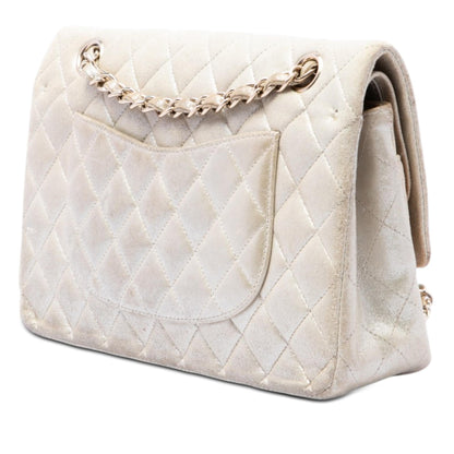 Chanel Medium Classic Iridescent Lambskin Double Flap