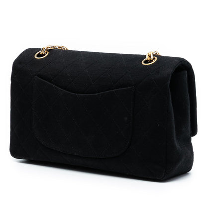 Chanel Medium Classic Jersey Bijoux Chain Double Flap