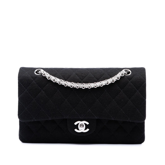 Chanel Medium Classic Jersey Bijoux Chain Double Flap