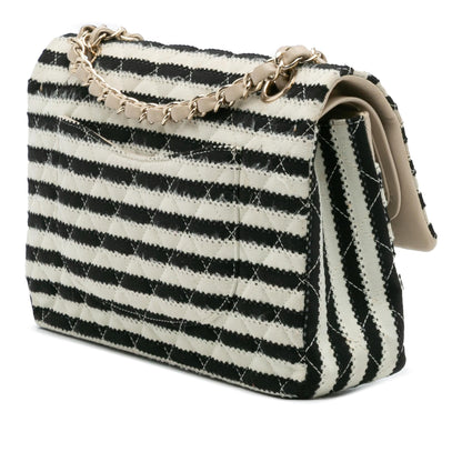 Chanel Medium Classic Jersey Coco Sailor Double Flap