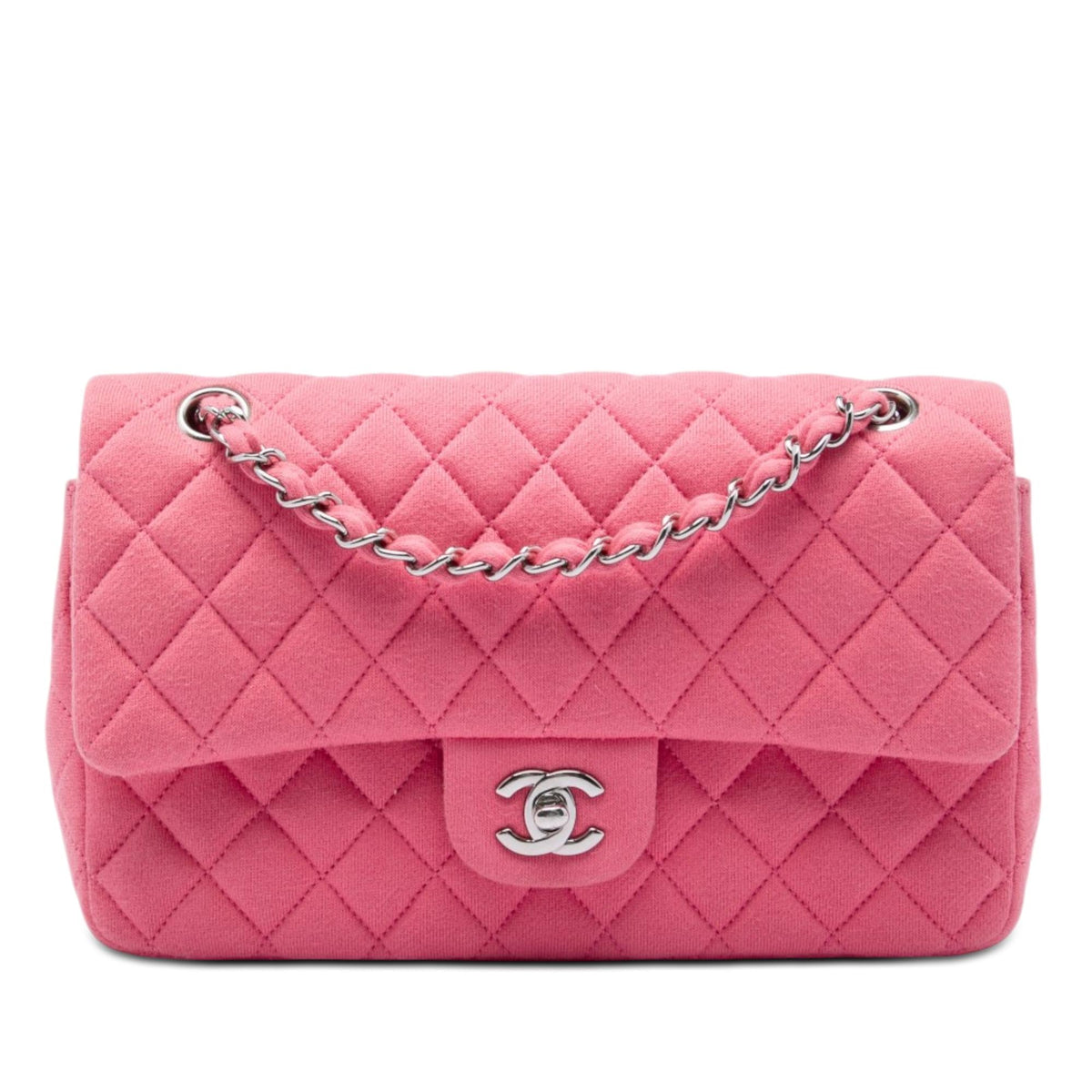 Chanel Medium Classic Jersey Double Flap