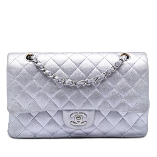 Chanel Medium Classic Metallic Lambskin Double Flap