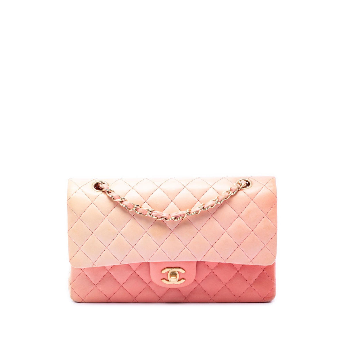 Chanel Medium Classic Ombre Lambskin Double Flap
