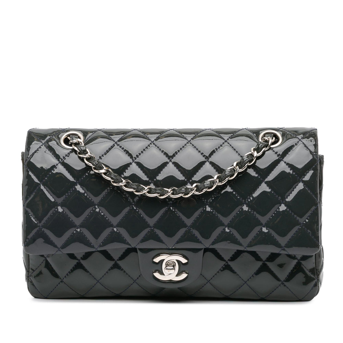 Chanel Medium Classic Patent Double Flap