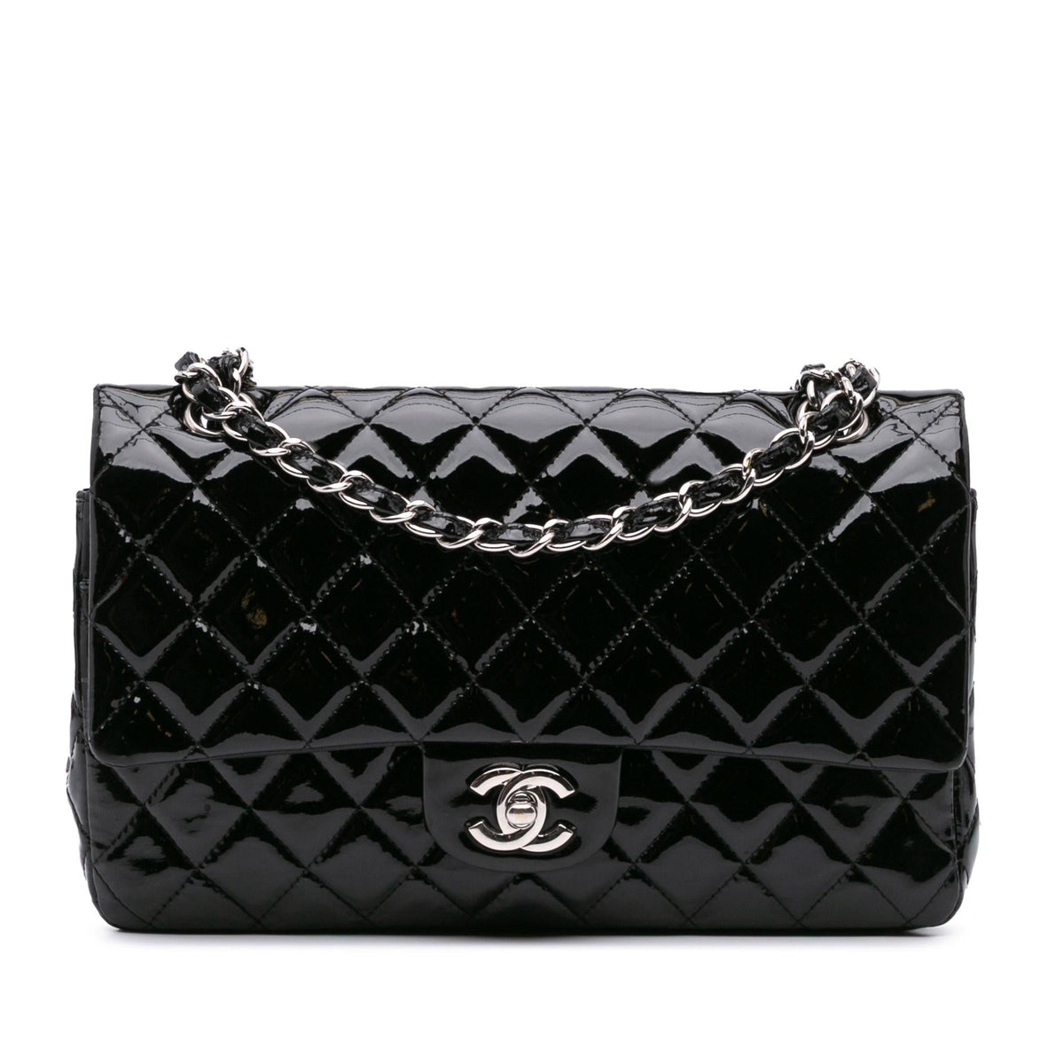 Chanel Medium Classic Patent Double Flap