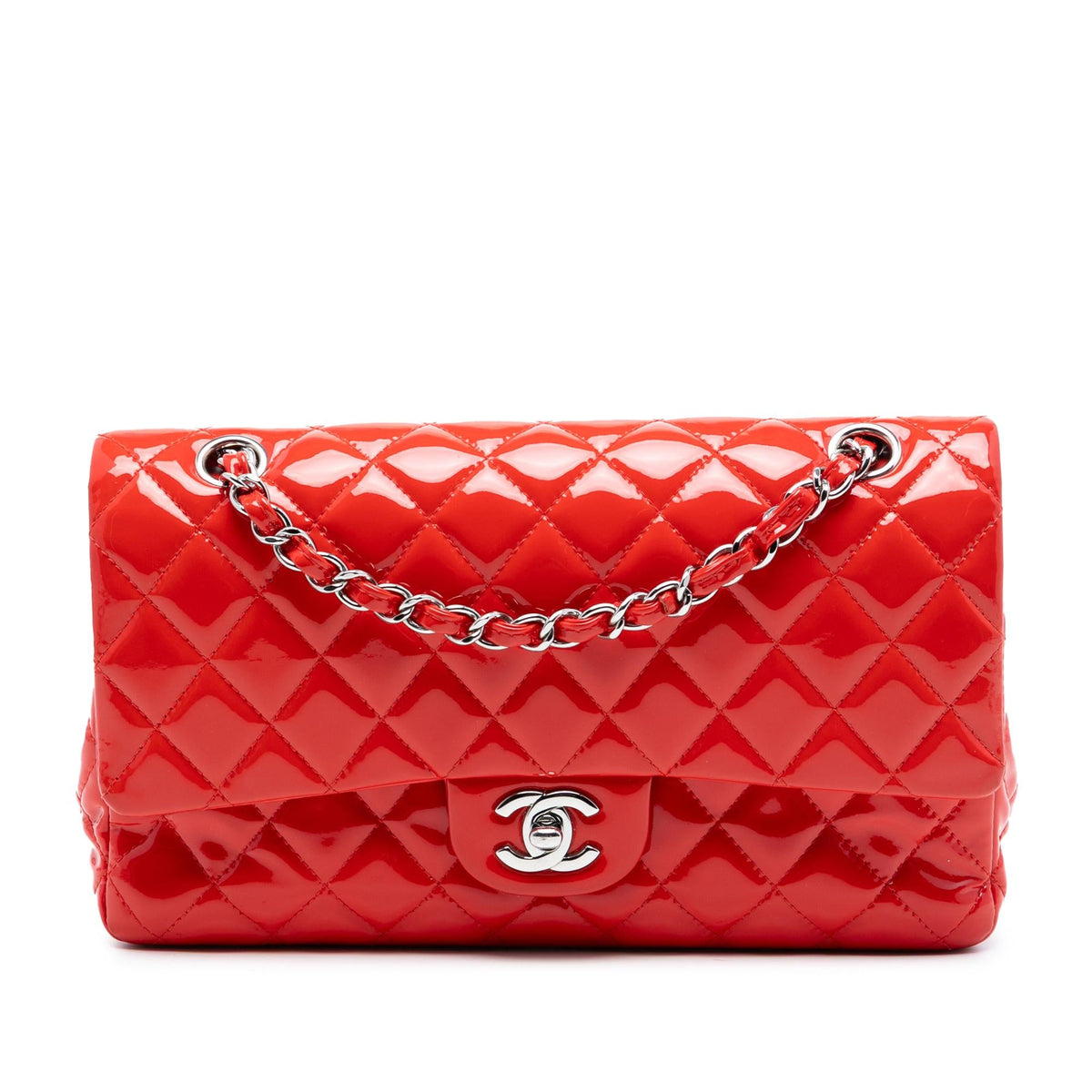 Chanel Medium Classic Patent Double Flap