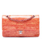 Chanel Medium Classic Patent Striped Double Flap