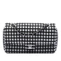Chanel Medium Classic Ribbon and Tweed Logo Double Flap