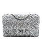 Chanel Medium Classic Satin and Sequin Single Flap