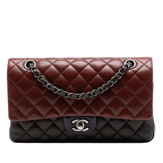 Chanel Medium Classic Tricolor Lambskin Double Flap