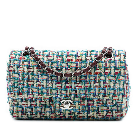 Chanel Medium Classic Tweed Double Flap