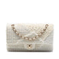 Chanel Medium Classic Tweed Patchwork Double Flap