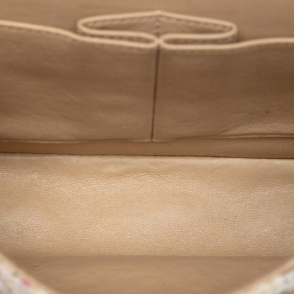 Chanel Medium Classic Tweed Sequins Double Flap
