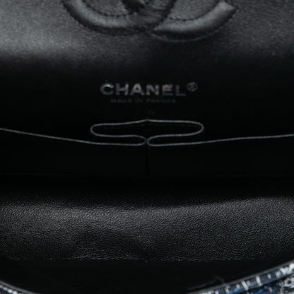 Chanel Medium Classic Tweed and Silicone Double Flap